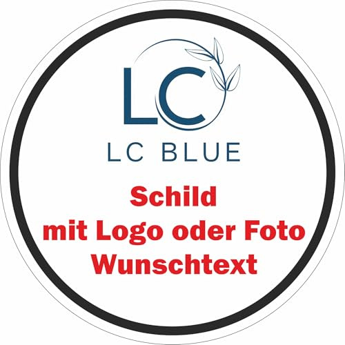 Jintora Ltd. - runde Aluverbundplatte personalisiert Ø 40 mit Foto, Logo und Text - Schilder selbst gestalten - Firmenschild, als Wanddekoration, Geschenk, Türschild für personalisierte Geschenke