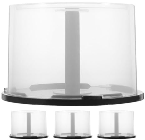 DEARMAMY 4er-Set Leere CD-Hüllen – Transparente DVD-Aufbewahrungsboxen aus hochwertigem Kunststoff – Kristallklare Jewel-Cases für optimalen Schutz vor Kratzern & Staub für Büro & Zuhause
