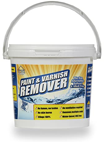 Home Strip Paint & Varnish Remover - Water Based, Toxic & Solvent Free Paint Stripper for Ceramic, Concrete, Wood, Plaster, Masonry (1L)