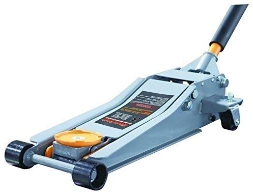 Cric/Sollevatore/Martinetto idraulico a carrello 4 Tonnellate TON / 4000 Kg con Doppio Pistone Profilo RIBASSATO/EXTRABASSO