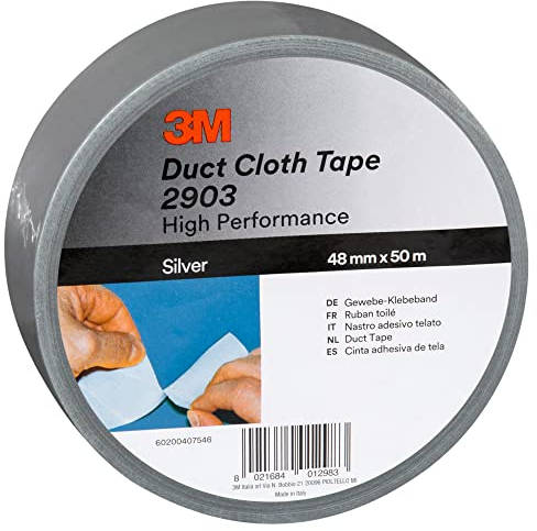 3M Cinta adhesiva, Plata, 50 mm