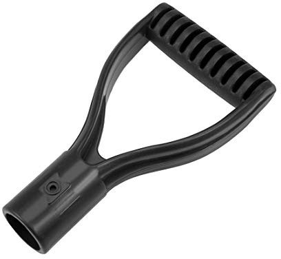 sourcing map Shovel D Grip Handle, 30mm Inner Diameter PVC for Digging Raking Tools Black
