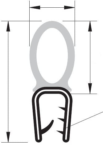 Meterware Gummidichtung Gummiprofil Dichtungsprofil Türdichtung Kantenschutz