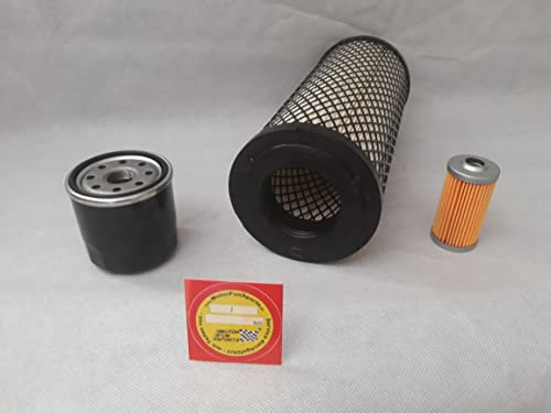 Lot de filtres (petit) compatible avec Iseki SFH 240 filtre à huile filtre à air, filtre à carburant