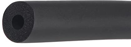 Rebower 1/4 Tuyau Isolation Tube Chaleur Préservation Mousse Tube Poignée Poignées, [pour Plomberie Isolation Enveloppe] - 3.3ft/Noir