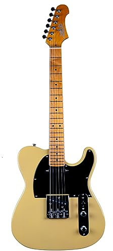 Jet Guitars Jt350 BSC Tele Style Guitar, solid basswood body, 22 frets roasted maple neck, Wilkinson bridge, alnico pickups Free