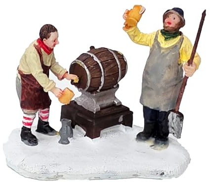 O´zapft is! Brauerei Ausschank Bierzapfen- Lichthaus Winterwelt - Miniaturfiguren Miniatur-Modell für ihre Miniaturwelt Weihnachtsdorf Weihnachtsdekoration Sammlerobjekt