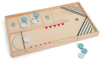 BS Toys Gioco di Lancio da Tavolo e Fionda – Doppio Divertimento – Concorrenza emozionante – Promuove abilità motorie e Pensiero strategico – per Bambini dai 6 Anni in su, 1-2 Giocatori