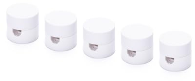 ORION LIGHTSTYLE Perni da parete e da soffitto, 5 pezzi, diametro 19 mm, altezza 18 mm, supporto per cavi in tessuto, colore bianco