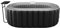 Vente-unique - Spa Gonflable Ovale 2 Places - L190 x P120 x H65 cm - 90 Buses d'air - Noir - B-Lucky II