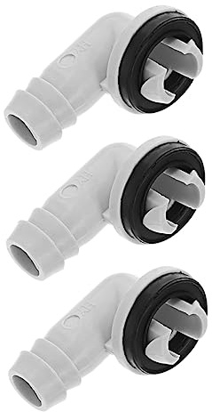 Zerodeko Kit Montaggio Climatizzatore 3 Pezzi Connettore Gomito Plastico Bianco Resistente per Tubi Condizionata, Adattatore Condizionatore per Atmosfera Estiva