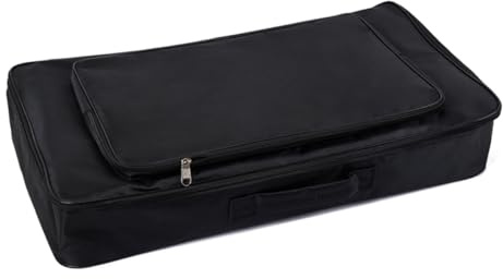 BESTonZON Effektpedalboard Tragetasche Schwarze Aufbewahrungstasche Für Gitarren-effektpedale Robustes Mit Reißverschluss Für Musiker Komfortabler Tragegriff