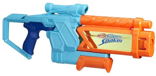 Hasbro Nerf Super Soaker Mega Dunk-Fill, Lanzador de Agua Grande, Juegos de Exterior para Niños y Niñas de 6 Años o Más, Tanque 1 L, Juguetes de Verano, Ideas de Regalo, Fiestas al Aire Libre