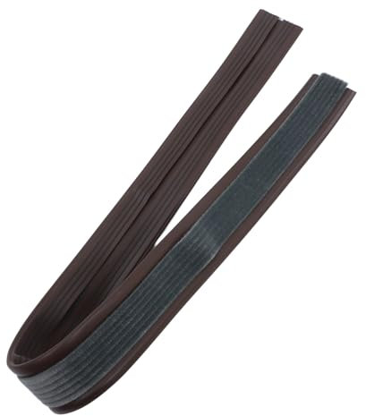 Burlete para Puerta Marrón de PVC y Fieltro, Sello Inferior