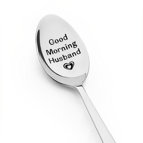 Husband Birthday Gifts for Husband from Wife Good Morning Husband Spoon Gift for Husband Anniversary Wedding Gifts for Hubby Husband I Love You Gift for Husband Christmas Gifts