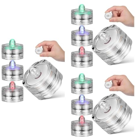 OSALADI 12 Led Kerzen Wasserdicht Mini Teelichter Batterie-Betrieben Romantisches Kerzenlicht Für Zuhause Bar Partydekorationen Nachtlampe Dekorationslicht