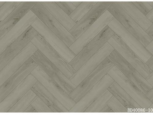Omega L/Grey Herringbone Db005 Grey Herringbone Effect Glue-Down Luxury Vinyl Tile For Home (All Rooms) & Contract Commercial Usage, 2.5mm Thick LVT