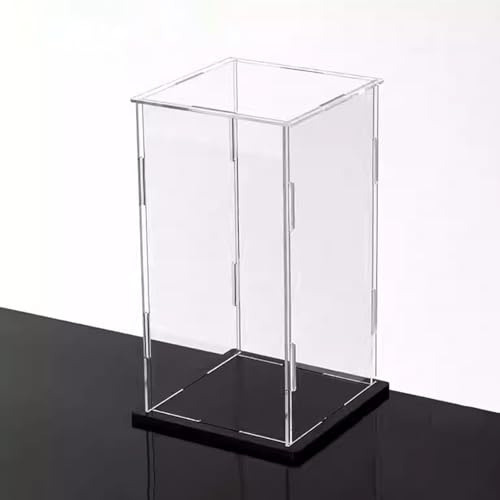 Vetrinetta Espositiva Scatola Acrilica Trasparente Ispessita, Teca Espositiva Rettangolare in Acrilico per Oggetti da Collezione, Organizzatore di Stoccaggio Autoassemblante per Giocattoli Action Figu