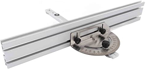 Système de Jauge à Onglet pour Scie Circulaire à Table, Mécanisme de Verrouillage de Haute Précision, Jauge à Onglet et Guide de Précision en Alliage D'aluminium pour le Travail