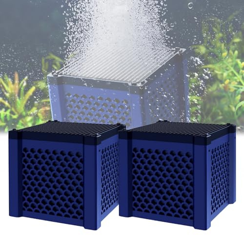 Filter Cube, Filtercube, Filter Natur Würfel, Aktivkohle Filterwürfel, Clever Cube Aktivkohle Pferde, Aktivkohlefilter Pferdetränke, Wassertrog Purifier Cube Für Teiche, Aquarium, Vorratstank (2PCS)