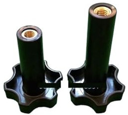 BeNtli Écrous à vis en Plastique M10 de Couleur Noire, pièce de Rechange for Accessoires de Machine à crème glacée Molle, compatibles avec VEVOR/BQL, 2 pièces