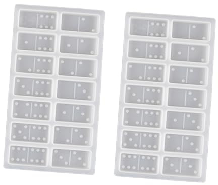 DOITOOL 2 Piezas Moldes de Silicona para Moldes Epóxicos Diy para Manualidades Perfectos para Creaciones de Resina y Artesanías