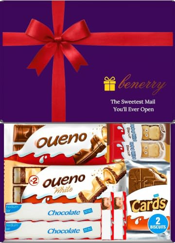 Benerry Milk Chocolate Gift Box – Bueno, Happy Hippo & Cards – Letterbox Hamper