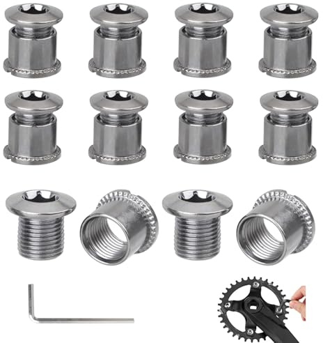 10pcs Viti Del Vassoio Della Bicicletta, Bulloni a Corona Singola, Bulloni a Doppia Corona,Bulloni e Dadi Per Accessori Per Biciclette, Chiodi a Doppio Disco Per Bicicletta,Per Bicicletta,Mountain BKE