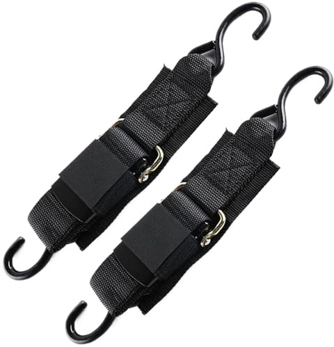 Cinghie A Cricchetto - Doppio Set per Attrezzature,1,2 Metri Cinghie A Cricchetto Con Gancio A S Per Moto Rimorchio Traslochi Portabagagli Barca Camion Traino Campeggio