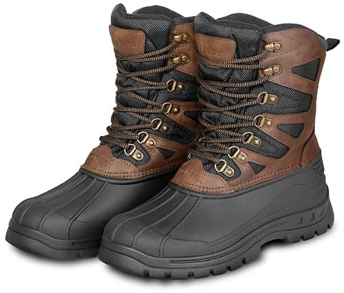 Mega Fishing ProTRAX Thermo Winter Stiefel - Angel Thermo Outdoor Schuhe Angelschuhe (EUR 47)