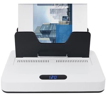 US Standard No Preheat Electric Heat Binding Machine, Punch-Free Hot Melt Machine, Desktop Thermal Binding Device for Office Home School Contracts Letters Documents