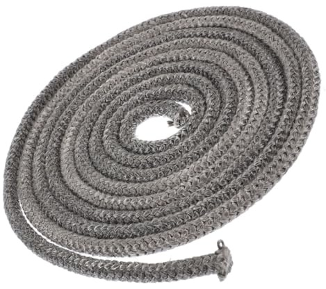 JOYOFREELY Cuerda de Sellado de Fibra de Vidrio para Estufa de Leña y Chimenea, Resistente a Altas Temperaturas y Antideslizante, Repuesto para Puerta de Horno de Leña