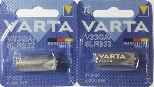 Varta Alkaline Photo Battery, 12 Volt, V 23 GA, LR 23, LRV 08, 4223, Pack of 2