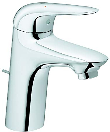 GROHE Wave - Einhand- Waschtischarmatur (wassersparend, langlebige Oberfläche, Einlochmontage), chrom, 32284001