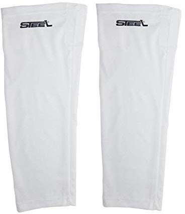 STEEL Eishockey Stutzen Textil-Netzgewebe Mesh Weiss/Senior