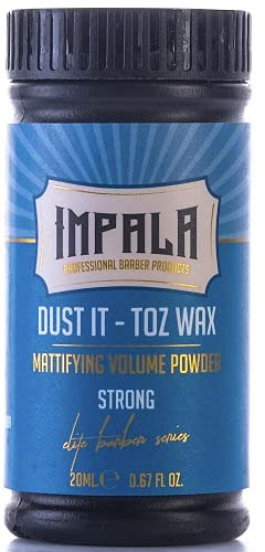Impala Hair Powder Men Hair Styling Texturizing Powder For All Hair Types, Instant Volume, Matte Texture, Easy to Use, Fluffy & Natural & Lightweight, Hair Powder Men, Strong Hold 20g, Pack of 1