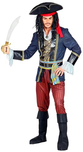W WIDMANN MILANO Party Fashion - Piraten Kapitän Kostüm | Verkleidung für Freibeuter- und Seeräuberkostüme, Karneval, Mottopartys