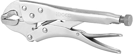 Ingco Hcjlw0210 Pinza A Scatto Regolabile Autobloccante Da 10 25,4 Cm In Acciaio Al Carbonio E Appendibile