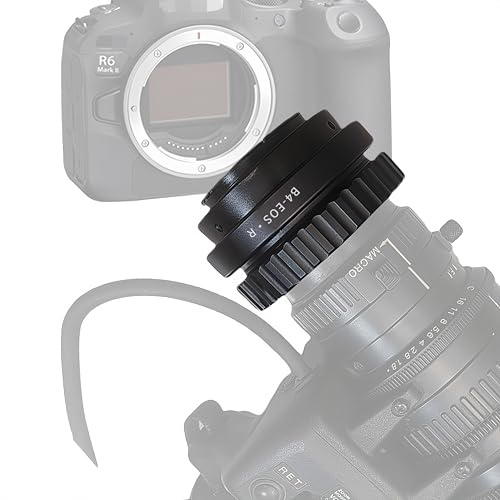 B4-EOS R objektivadapter, adapterring, för B4 2/3 tum objektiv kompatibel med EF/R-Mount kamera EF RF RP, med stativ