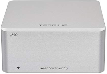 Topping P50 - Fuente de alimentación lineal para Topping D50 III/D50s/DX3 Pro+/A50 III, color plateado