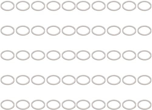 XYWHPGV 50 piezas 20 mm x 24 mm x 1,5 mm de aluminio de la motocicleta de hardware de la arandela de drenaje del tapón de drenaje(ed5dd 5268d c34bd 7dafa b5e2d e0dbd