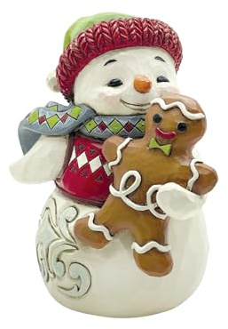 Enesco Jim Shore Snowman Gingerbread Mini Figurine