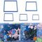 XIHIRCD 5 Piezas de Anillos Flotantes para Plantas De Acuario, Anillos Cuadrados de Espuma para Alimentación de Peces Anillos para Peceras para Mantener Las Plantas Flotantes en su Lugar (Azul)