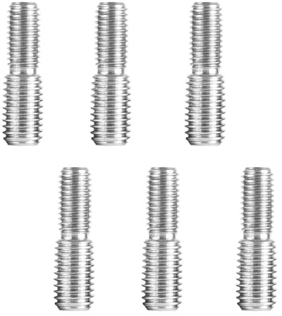 M6x20mm bis M8x20mm Doppelend Gewindestiftschrauben Edelstahl, 6-tlg Gewindeadapter Außengewinde Selbstschneidende Möbel-Hardware