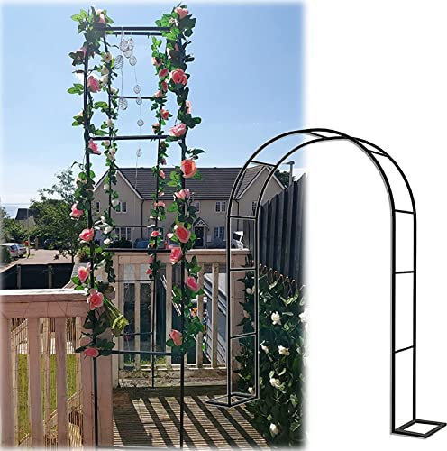 Gartenbogen Stabiler röhrenförmiger Laubengang für Rosenranken Kletterpflanzen Metallrahmen Spalierständer für den Innen und Außenbereich Hinterhof Rasen Terrasse Dekoration Torbogen
