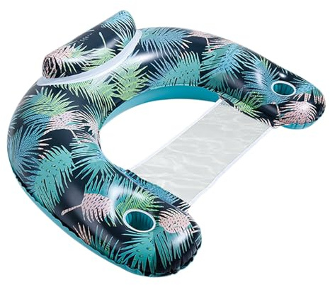 Aufblasbarer Poolstuhl - Aufblasbarer Pool Schwimmstuhl Mit Getränkehalter | Schwimmender Stuhl Für Erwachsene | Pool Sofa Sitz | Schwimmsitz Schwimmsessel | Schwimmsessel Für Pool