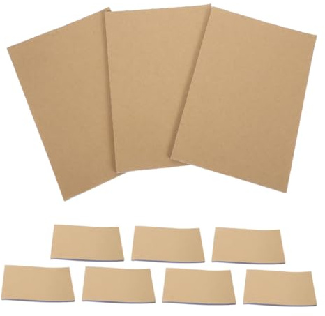 OSALADI 10 Stück Kraftpapier Notizblöcke aus Papier, Selbstdurchschreibend | Blanko Layout, Tragbar und Glatt Beschreibbar, für Geschäftsunterlagen und Reisedokumente