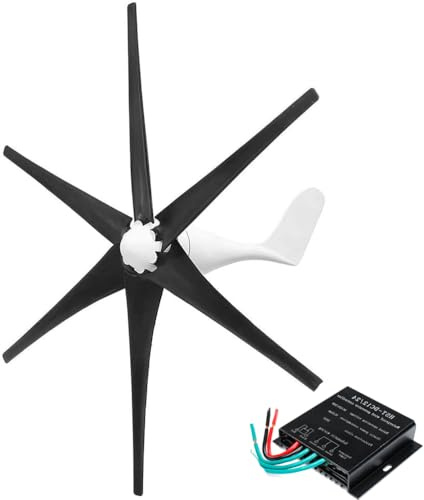Aerogenerador de 220 V, 1000 W-3000 W, turbina eólica de jardín de 6 Palas, 48 V, 220 V, con Controlador de Carga para Sistema de energía Solar doméstico, solución energética ecológica.