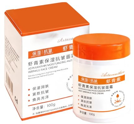Crema Idratante All'astaxantina, Formula Rassodante E Liftante, 100 G, Crema Viso Antietà, Idratante Schiarente Per La Pelle, Idratazione Profonda, Per Le Donne