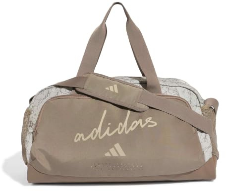 adidas Damen Adidas Woman Defender Allover Graphic Duffle S Duffel_Bag, Khaki Six/Khaki Three, One Size